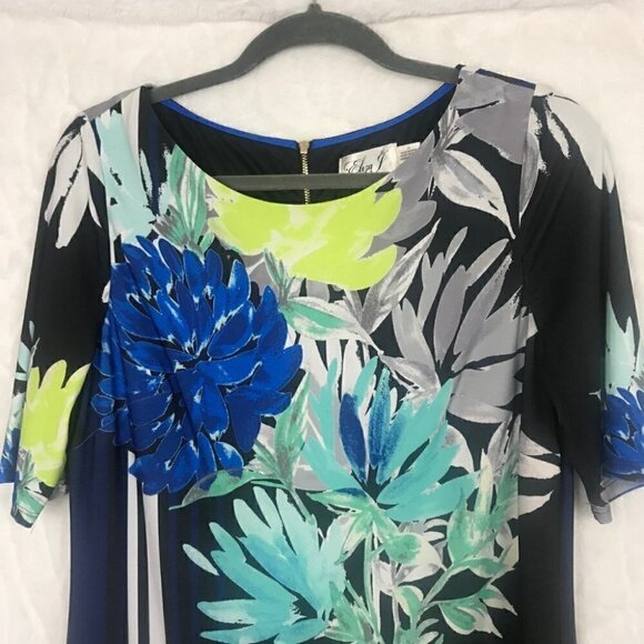 Eliza J Beautiful Floral Print Dress Size 12 - Picture 3 of 7